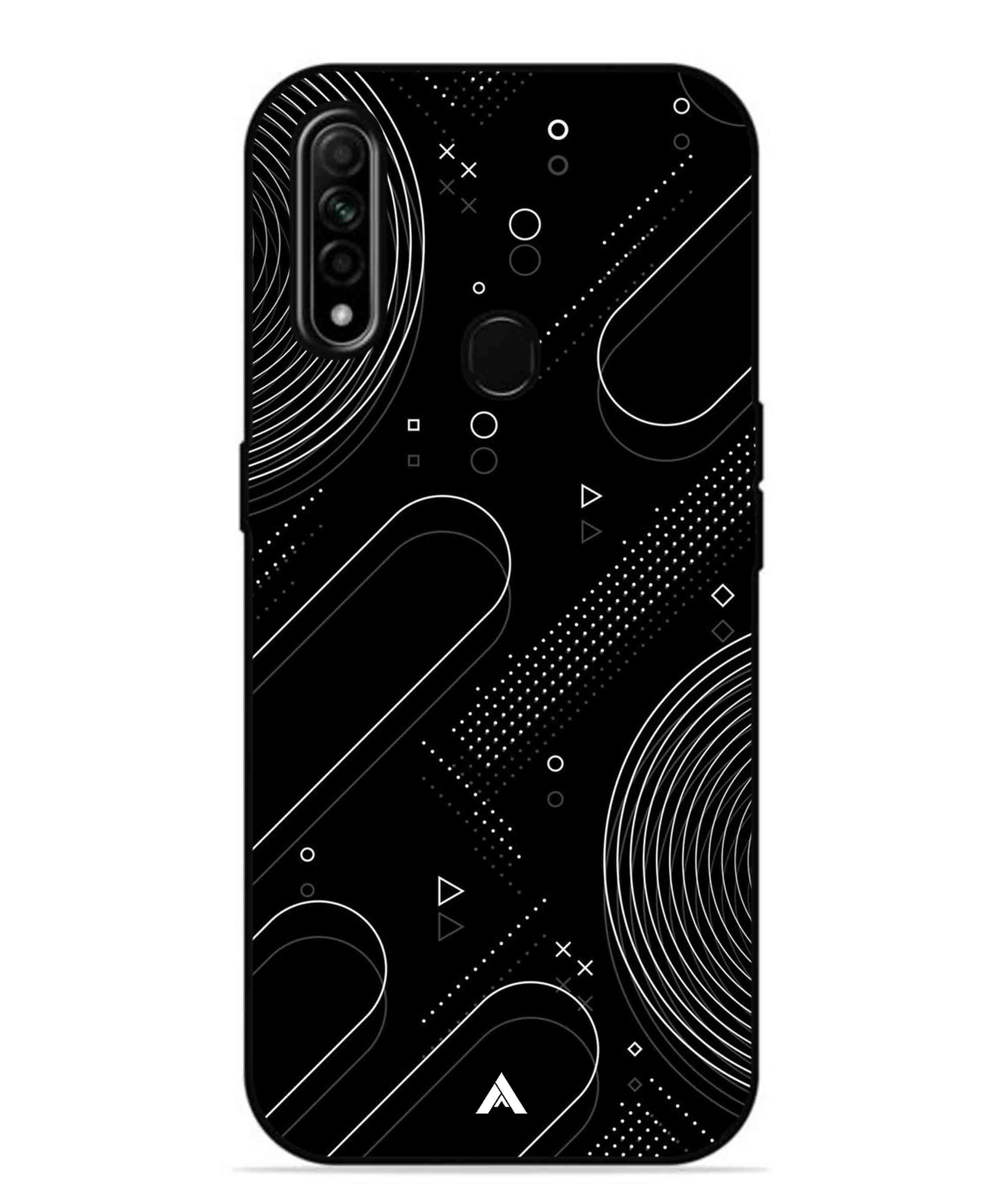 Stripe Pattern 17 Metal Back Cover Phone Case for Oppo A31