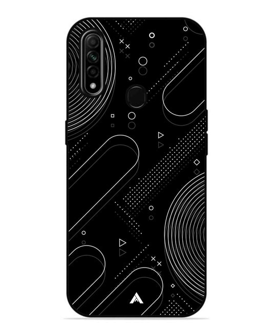 Stripe Pattern 17 Metal Back Cover Phone Case for Oppo A31