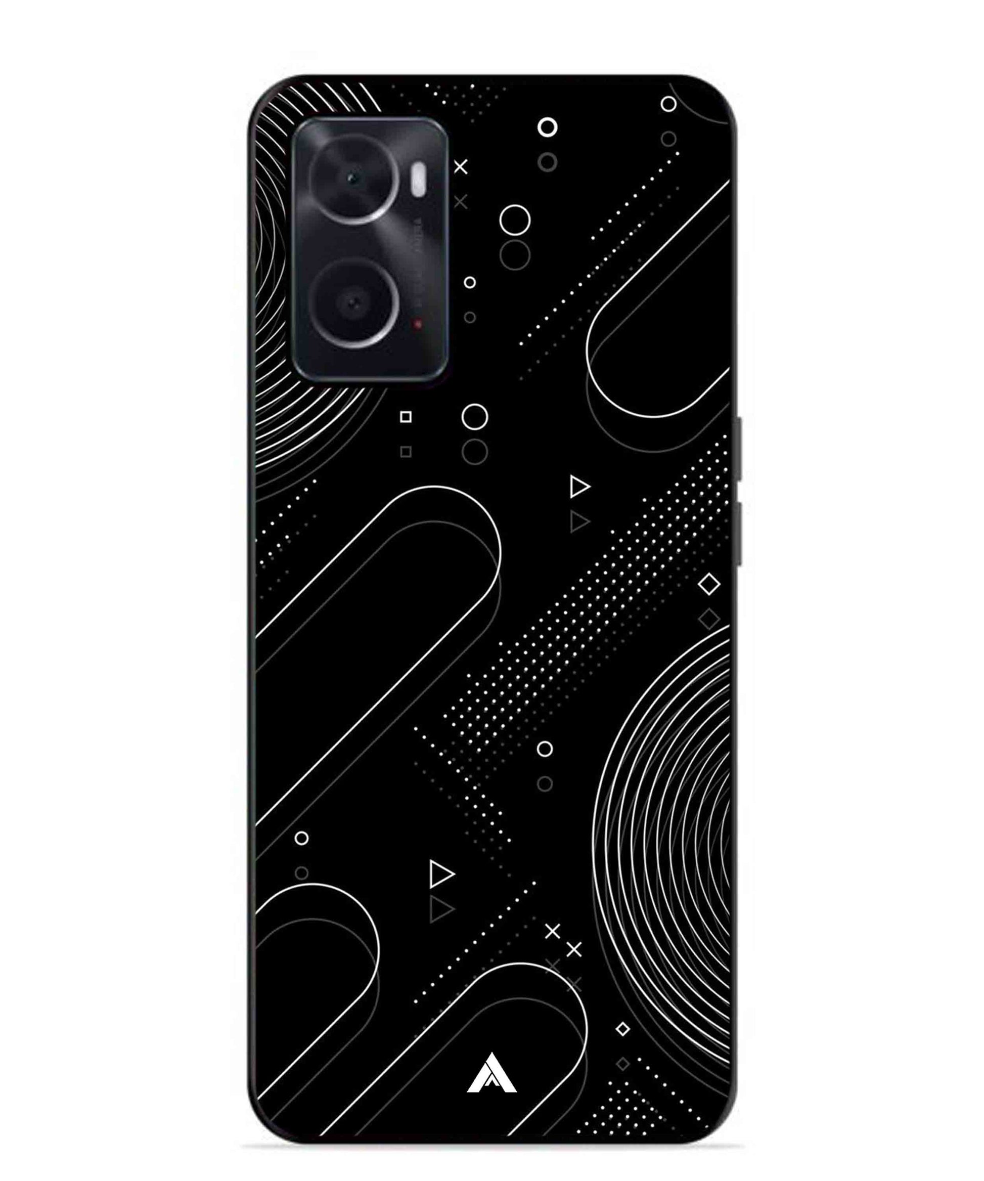 Stripe Pattern 17 Metal Back Cover Phone Case for Oppo A36
