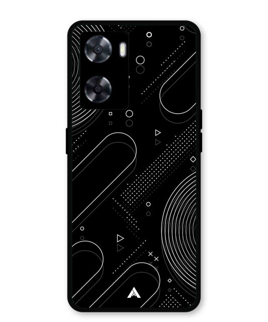Stripe Pattern 17 Metal Back Cover Phone Case for Oppo A57
