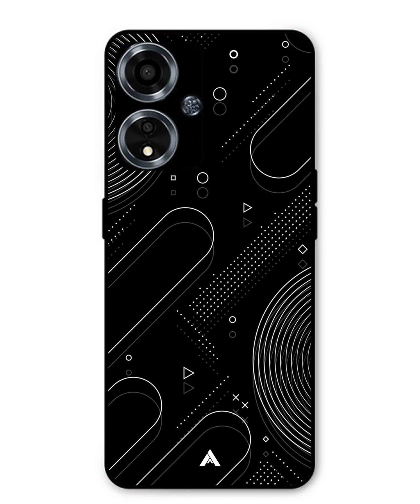 Stripe Pattern 17 Metal Back Cover Phone Case for Oppo A59