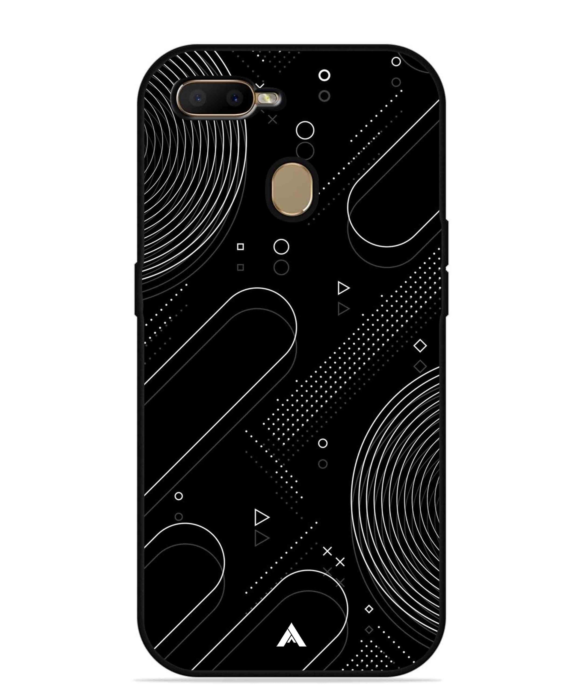 Stripe Pattern 17 Metal Back Cover Phone Case for Oppo A5s