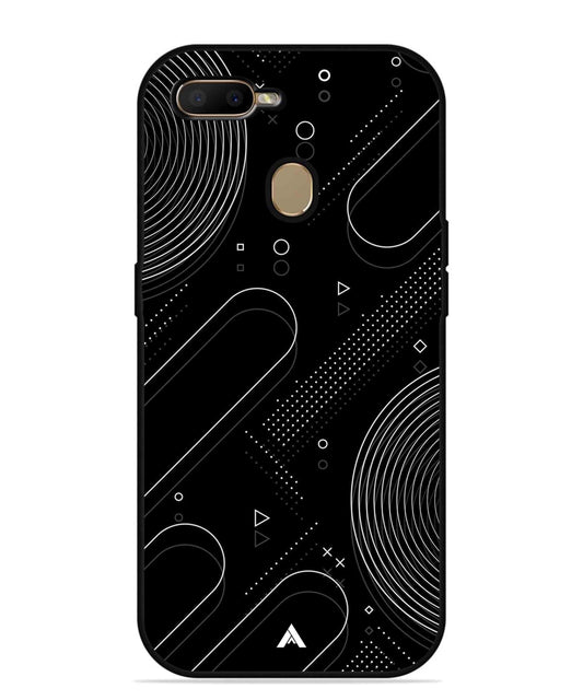 Stripe Pattern 17 Metal Back Cover Phone Case for Oppo A7