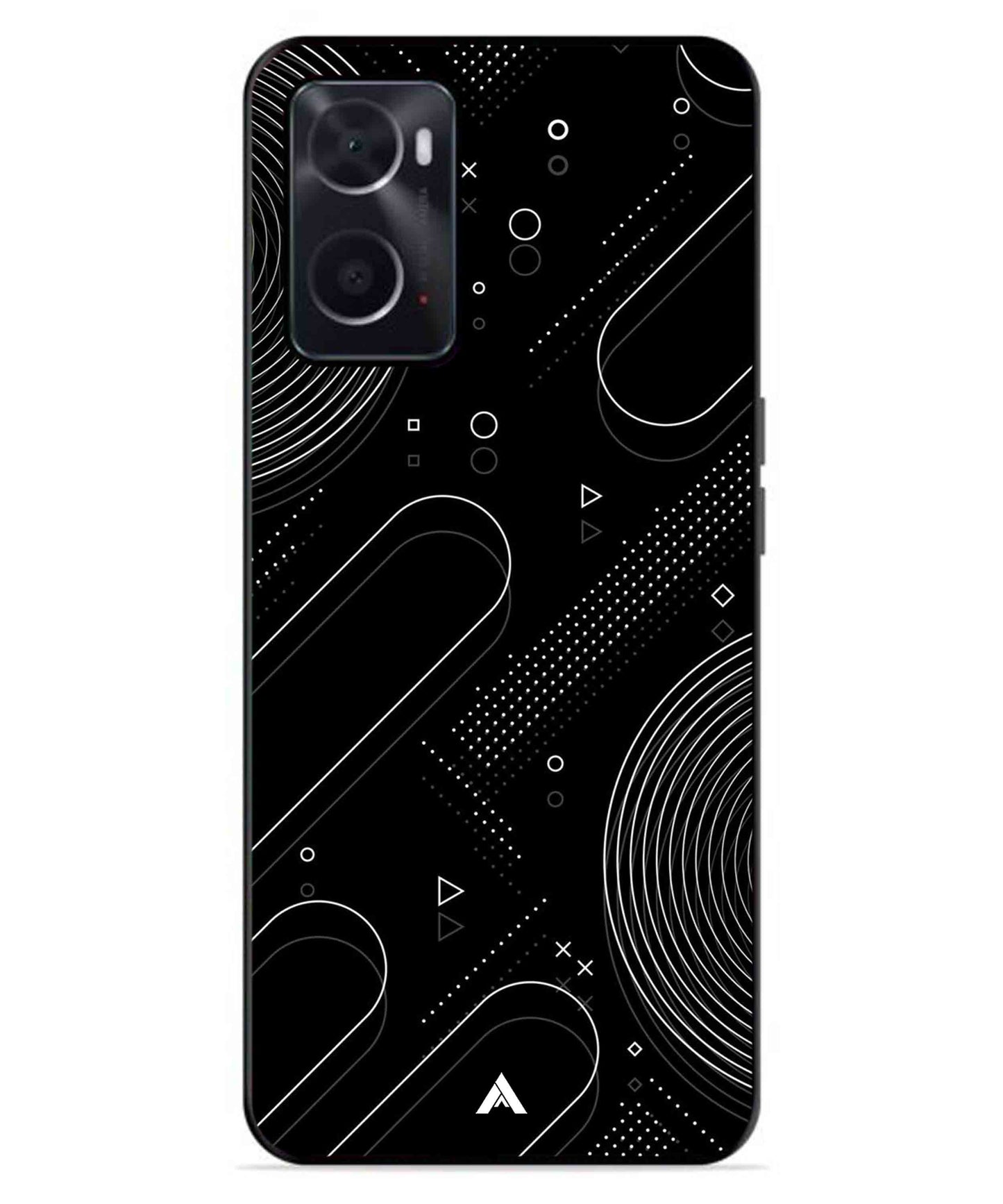 Stripe Pattern 17 Metal Back Cover Phone Case for Oppo A76
