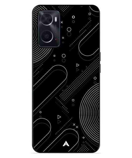 Stripe Pattern 17 Metal Back Cover Phone Case for Oppo A76