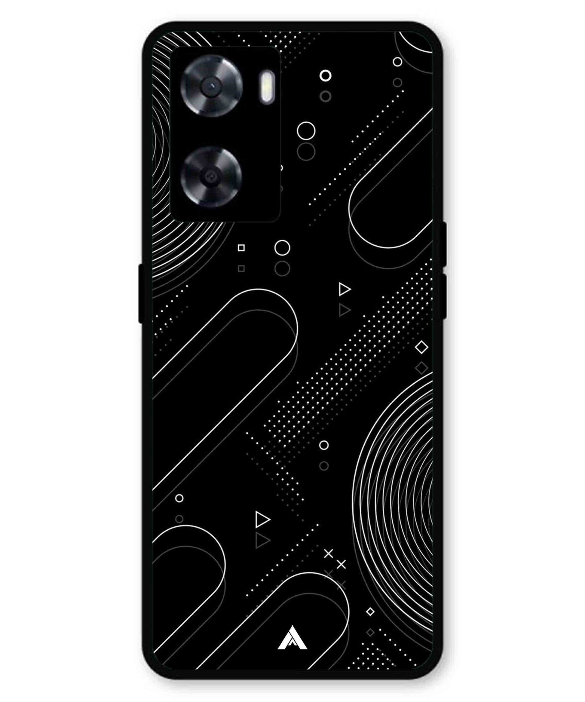 Stripe Pattern 17 Metal Back Cover Phone Case for Oppo A77