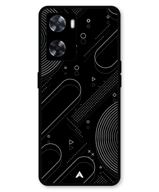 Stripe Pattern 17 Metal Back Cover Phone Case for Oppo A77