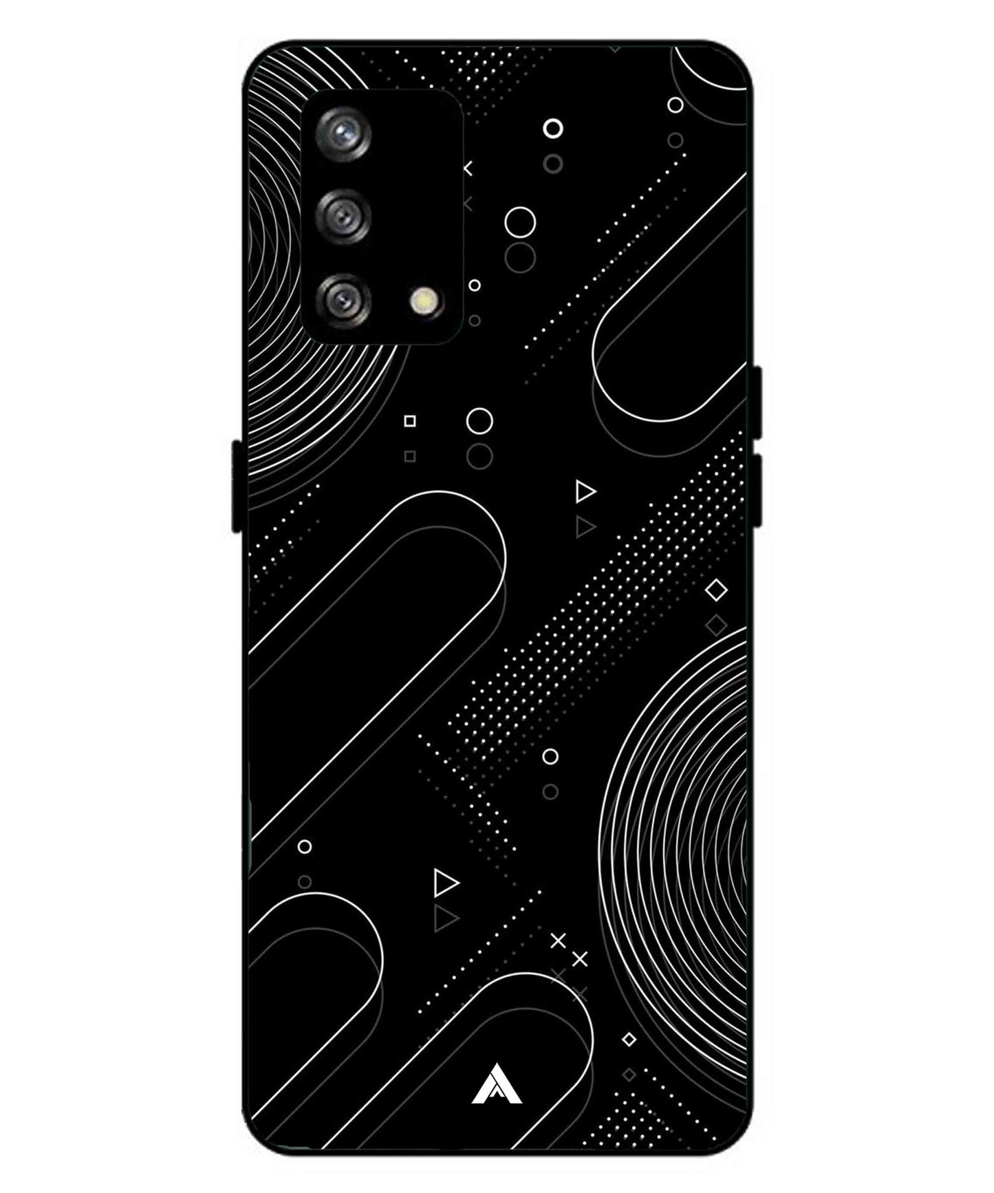 Stripe Pattern 17 Metal Back Cover Phone Case for Oppo A93