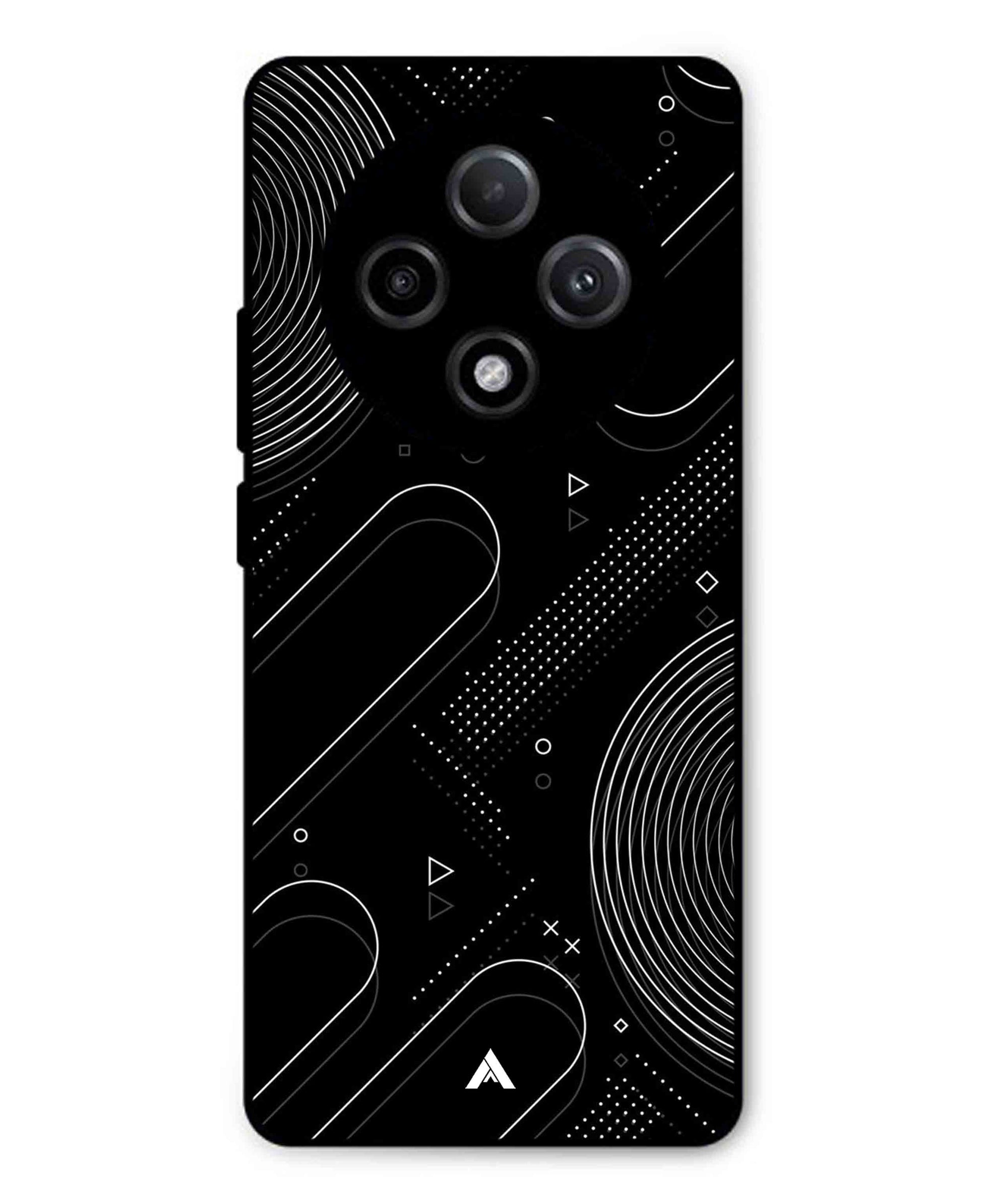 Stripe Pattern 17 Metal Back Cover Phone Case for Oppo F27 Pro Plus