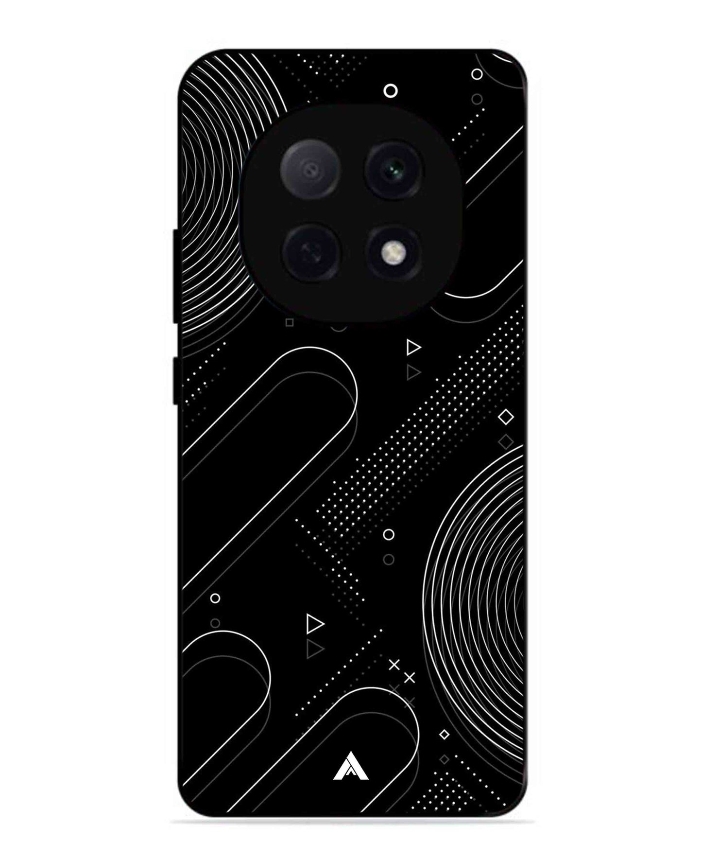 Stripe Pattern 17 Metal Back Cover Phone Case for Oppo F29 Pro
