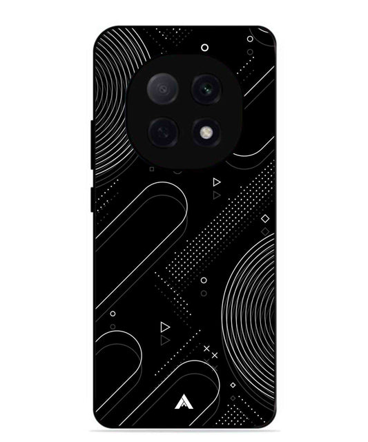 Stripe Pattern 17 Metal Back Cover Phone Case for Oppo F29 Pro