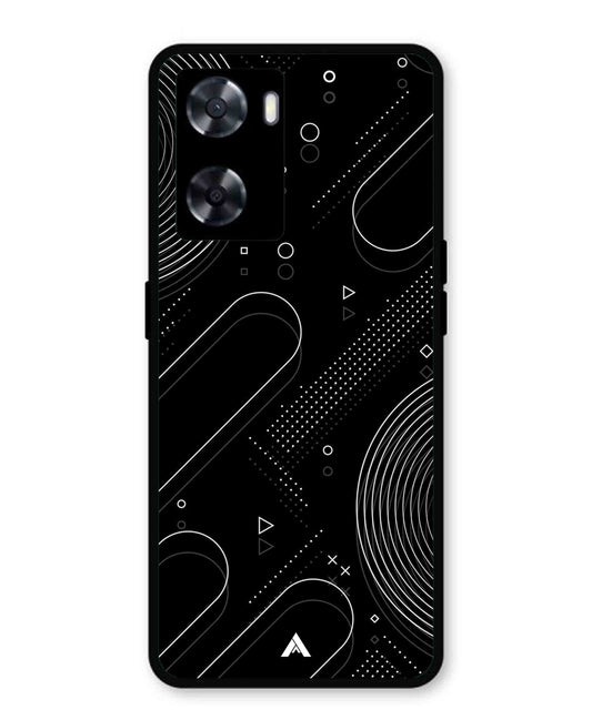 Stripe Pattern 17 Metal Back Cover Phone Case for Oppo K10