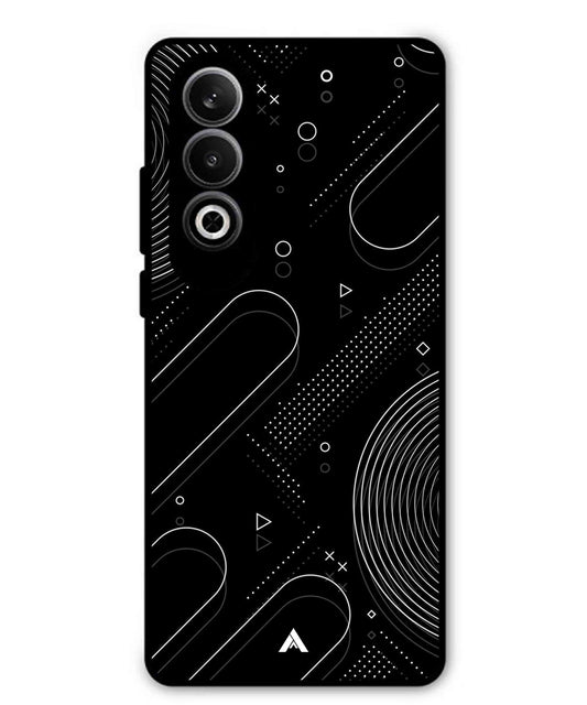 Stripe Pattern 17 Metal Back Cover Phone Case for Oppo K12