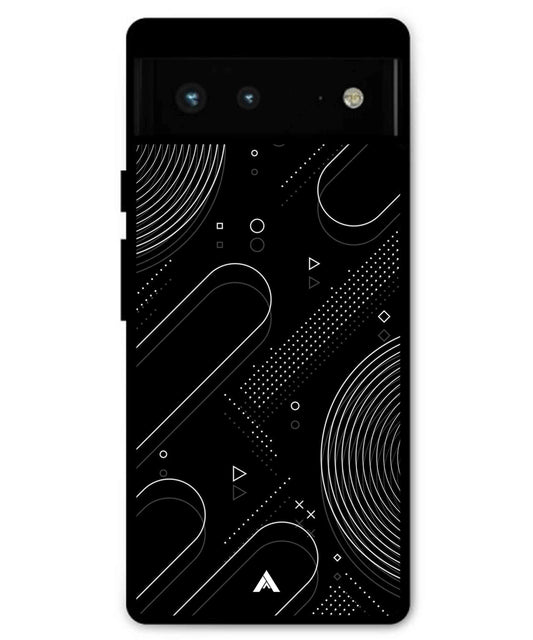 Stripe Pattern 17 Metal Back Cover Phone Case for Pixel 6