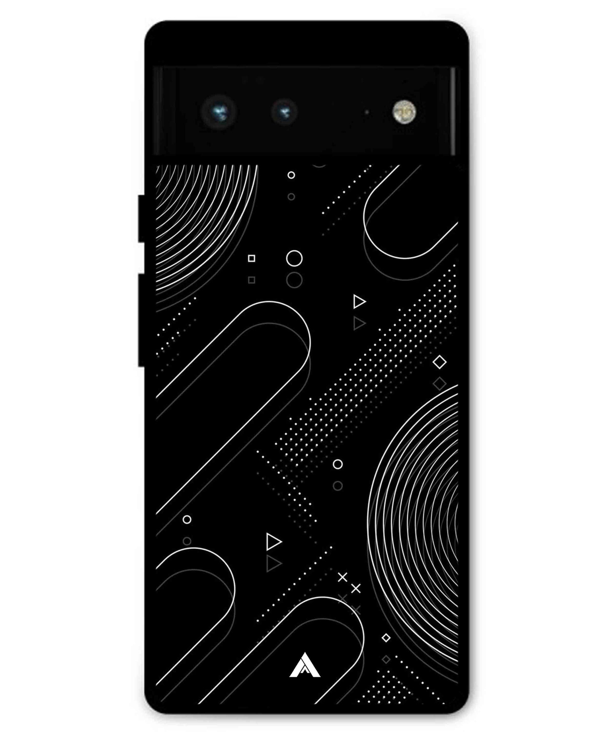 Stripe Pattern 17 Metal Back Cover Phone Case for Pixel 6A