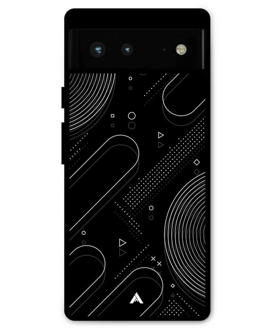 Stripe Pattern 17 Metal Back Cover Phone Case for Pixel 7 Pro
