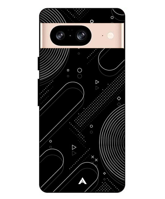 Stripe Pattern 17 Metal Back Cover Phone Case for Pixel 8