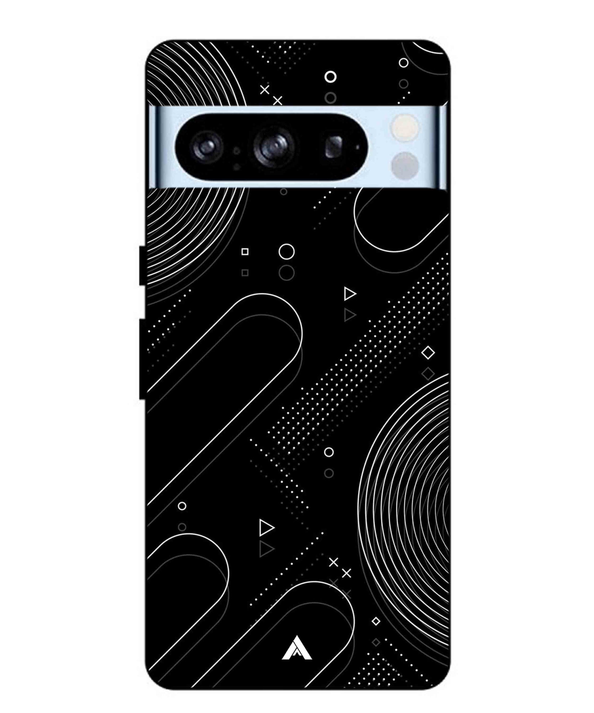 Stripe Pattern 17 Metal Back Cover Phone Case for Pixel 8 Pro