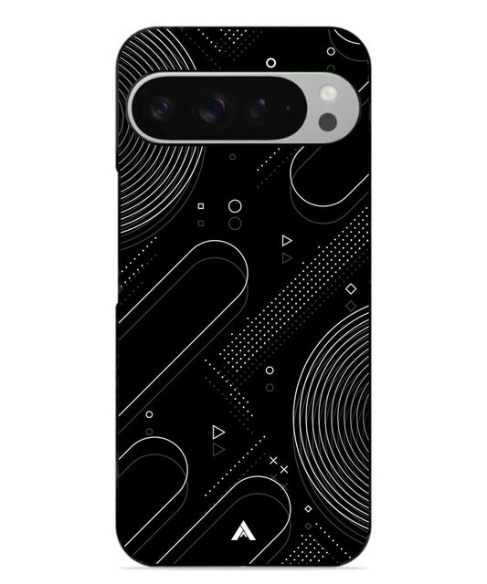 Stripe Pattern 17 Metal Back Cover Phone Case for Pixel 9 Pro