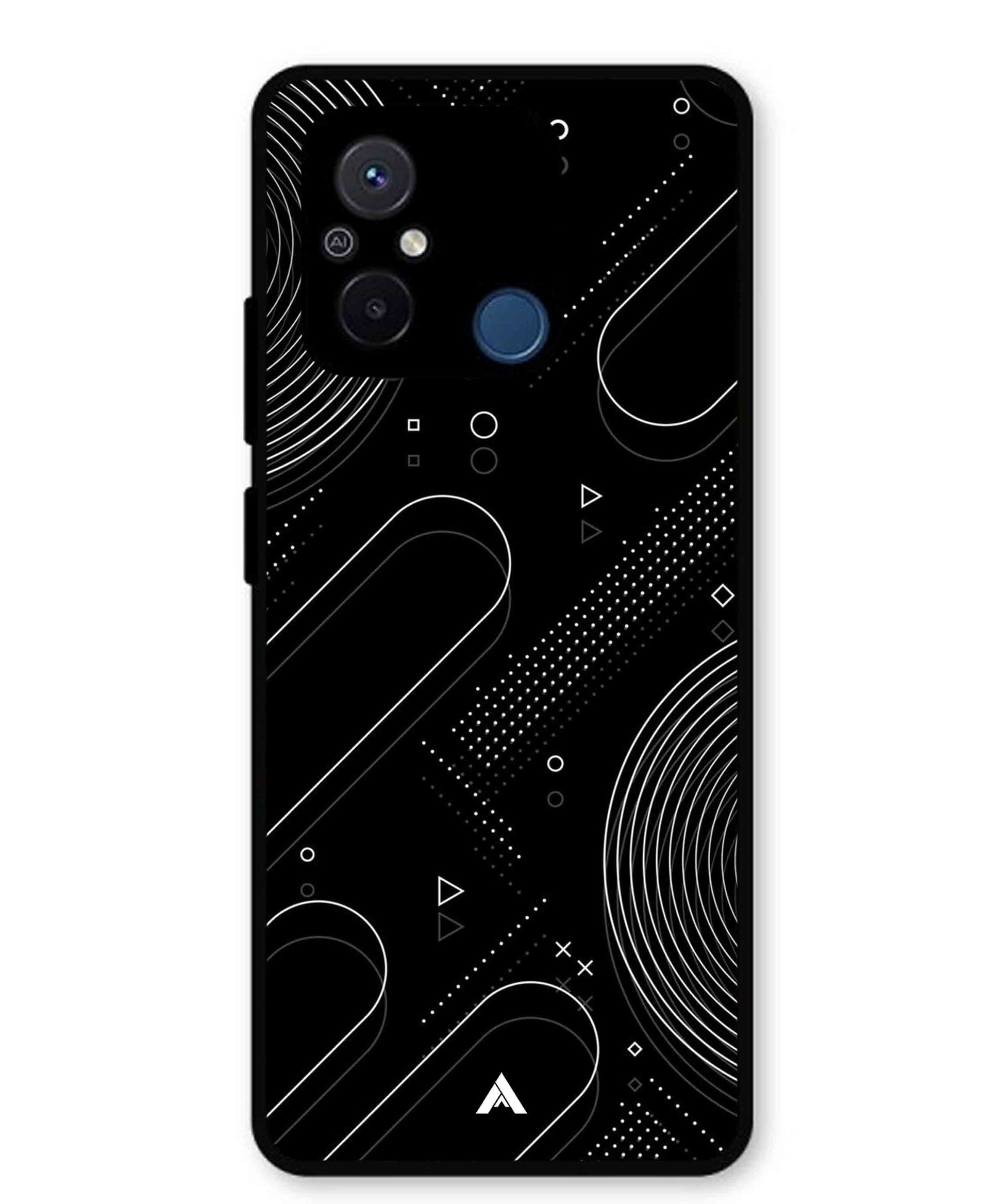 Stripe Pattern 17 Metal Back Cover Phone Case for Poco C55
