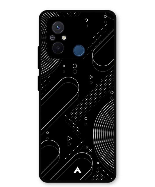 Stripe Pattern 17 Metal Back Cover Phone Case for Poco C55