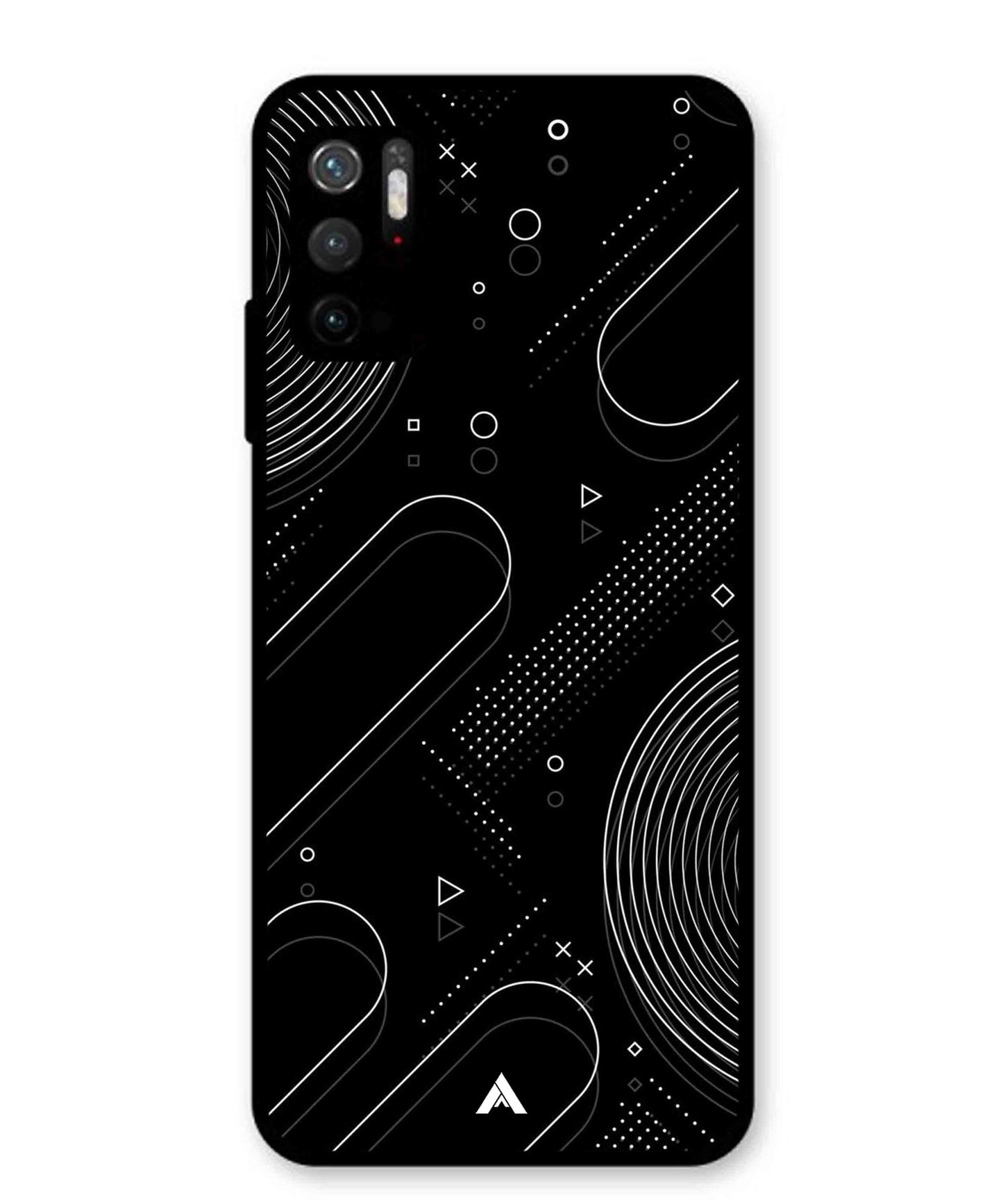 Stripe Pattern 17 Metal Back Cover Phone Case for Poco M3 Pro