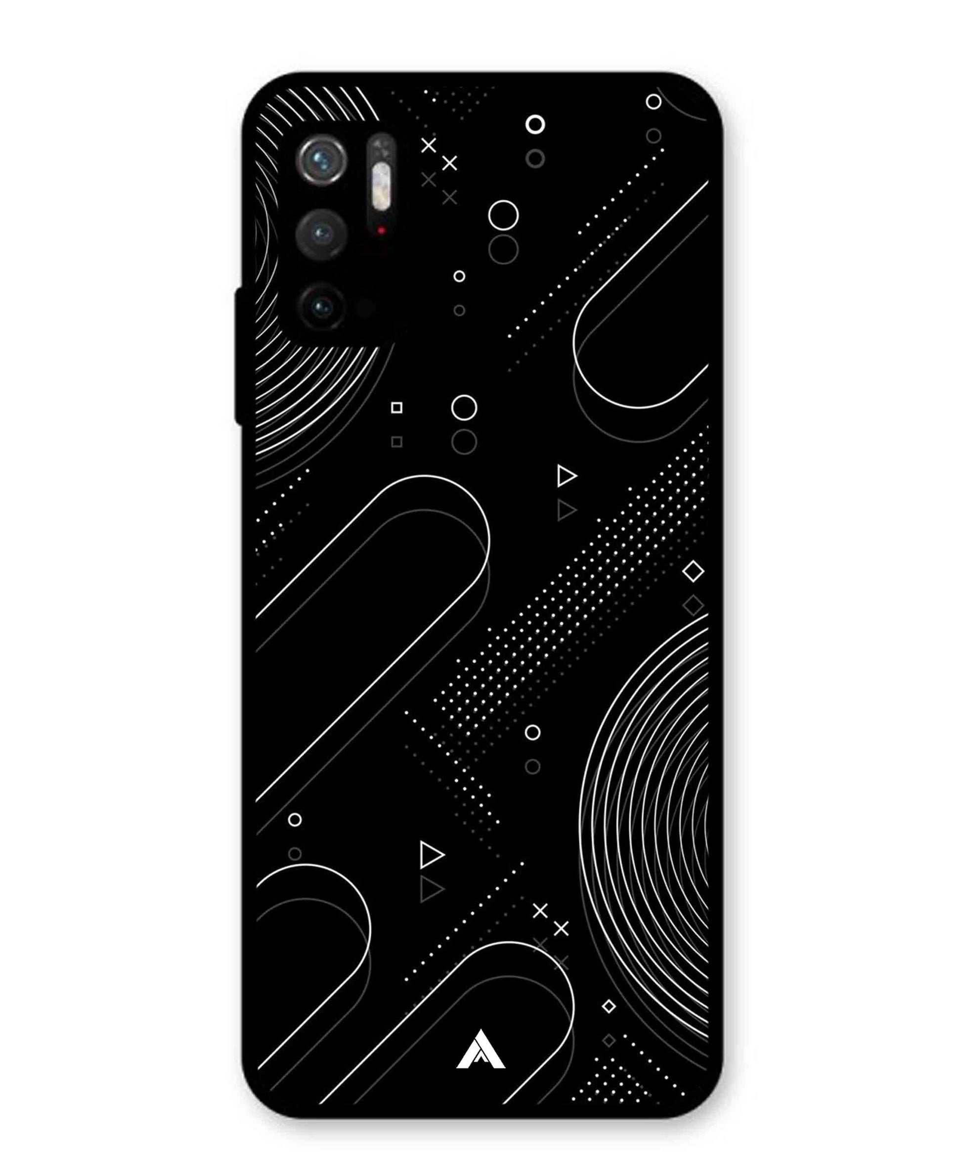 Stripe Pattern 17 Metal Back Cover Phone Case for Poco M3 Pro