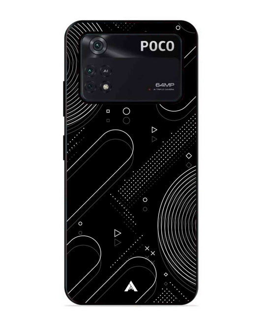Stripe Pattern 17 Metal Back Cover Phone Case for Poco X4 Pro