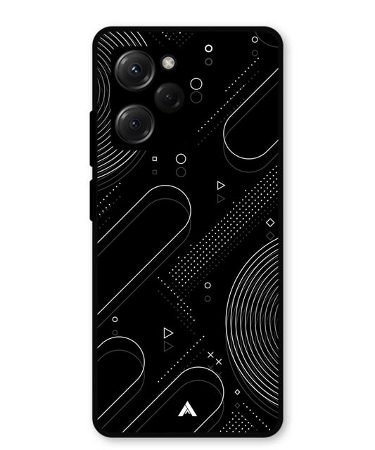 Stripe Pattern 17 Metal Back Cover Phone Case for Poco X5 Pro