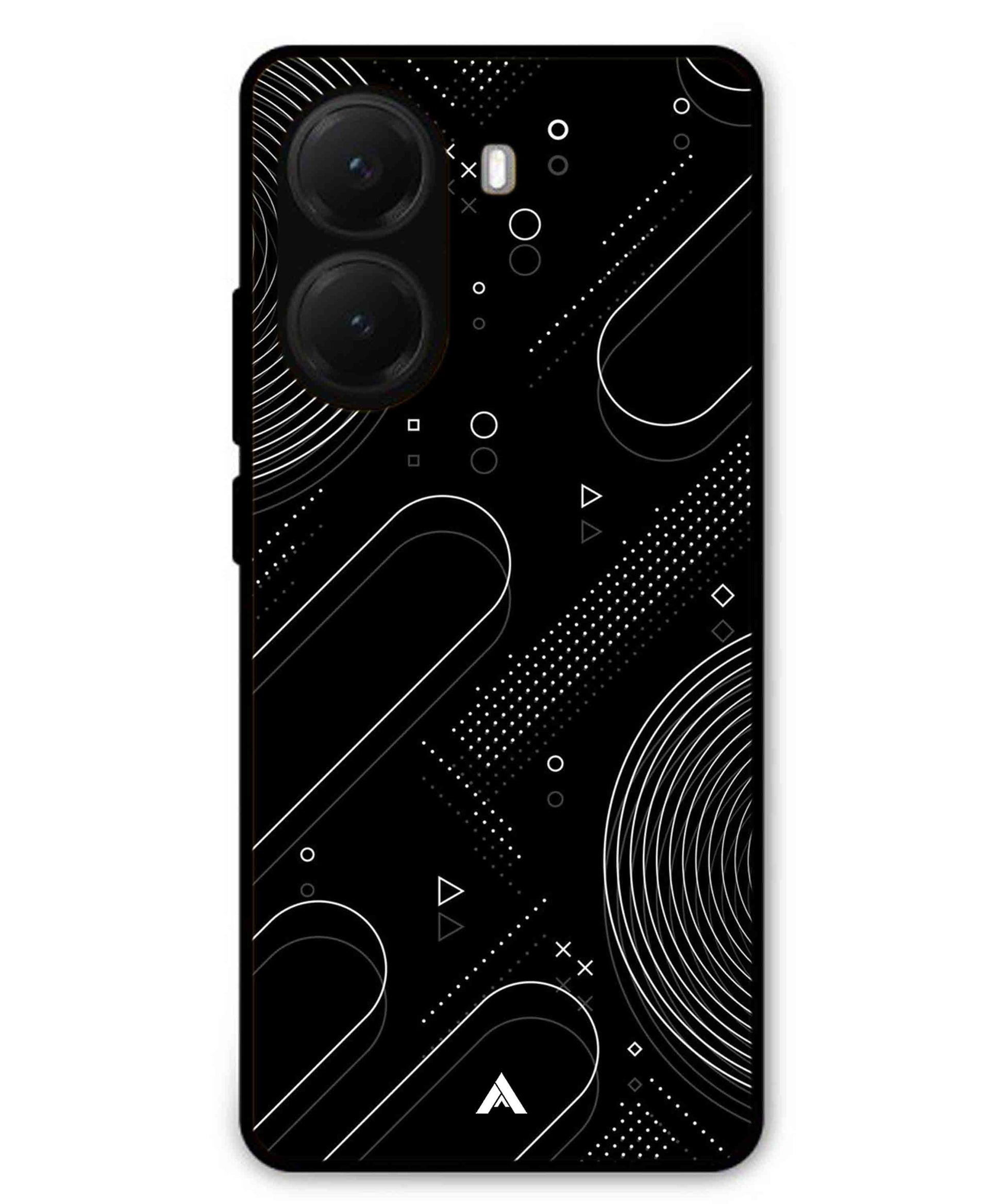 Stripe Pattern 17 Metal Back Cover Phone Case for Poco X7 Pro