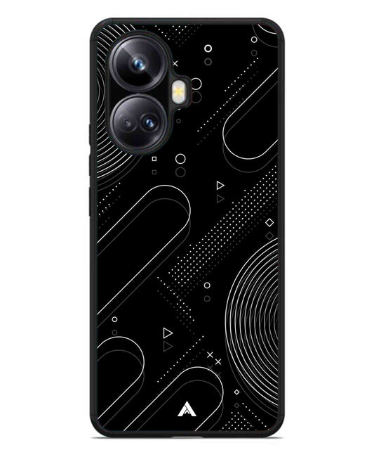 Stripe Pattern 17 Metal Back Cover Phone Case for Realme 10 Pro Plus