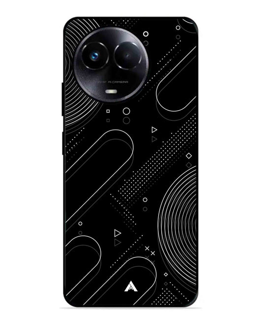 Stripe Pattern 17 Metal Back Cover Phone Case for Realme 11X dd4c2cd7-94f3-457b-bdf0-c8f6abb1853d