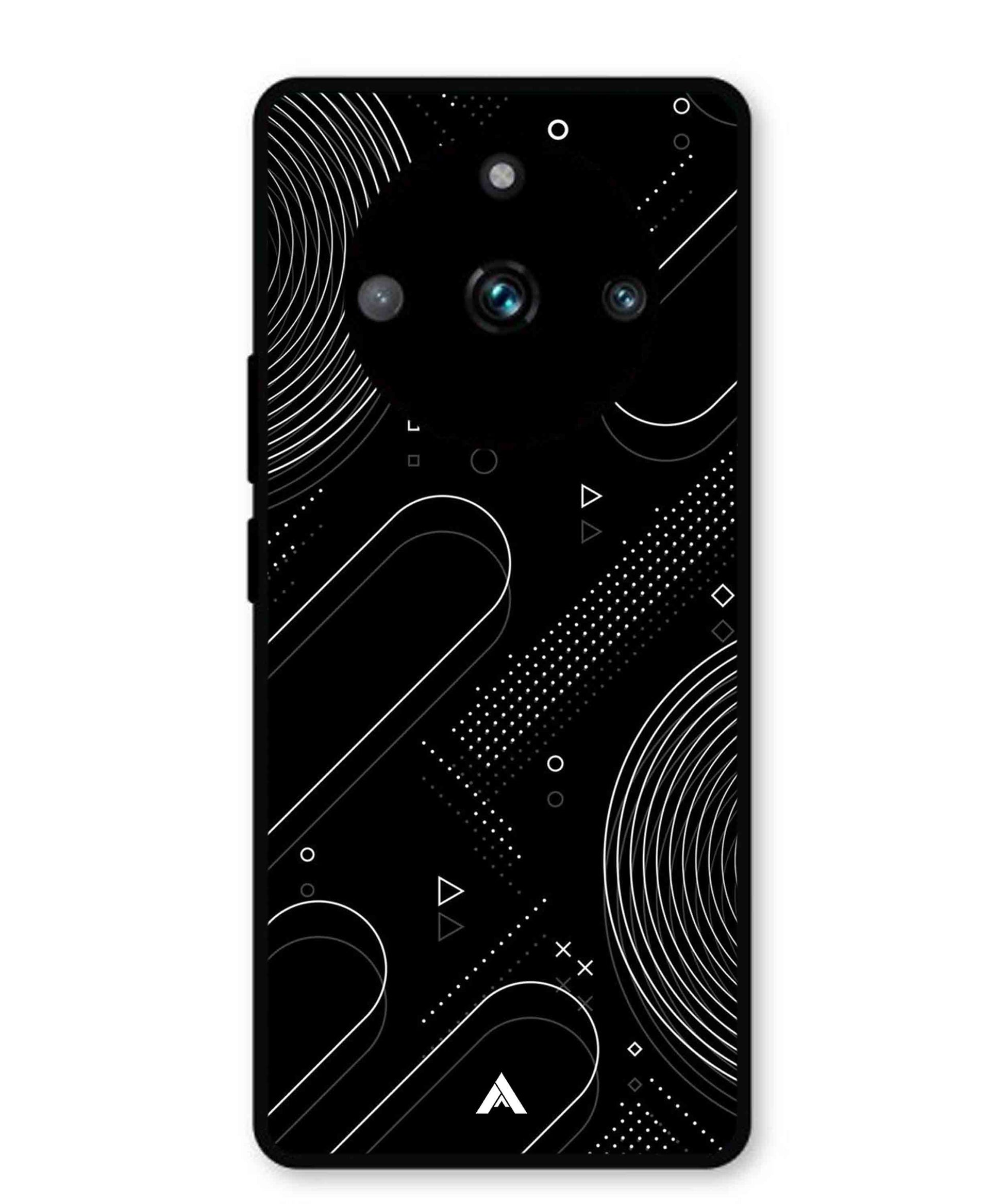 Stripe Pattern 17 Metal Back Cover Phone Case for Realme 11 Pro