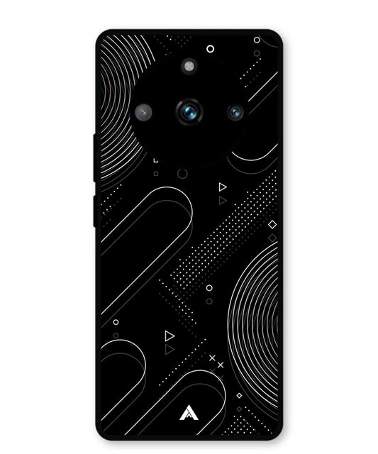 Stripe Pattern 17 Metal Back Cover Phone Case for Realme 11 Pro