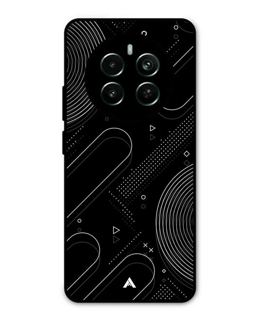 Stripe Pattern 17 Metal Back Cover Phone Case for Realme 12 Plus