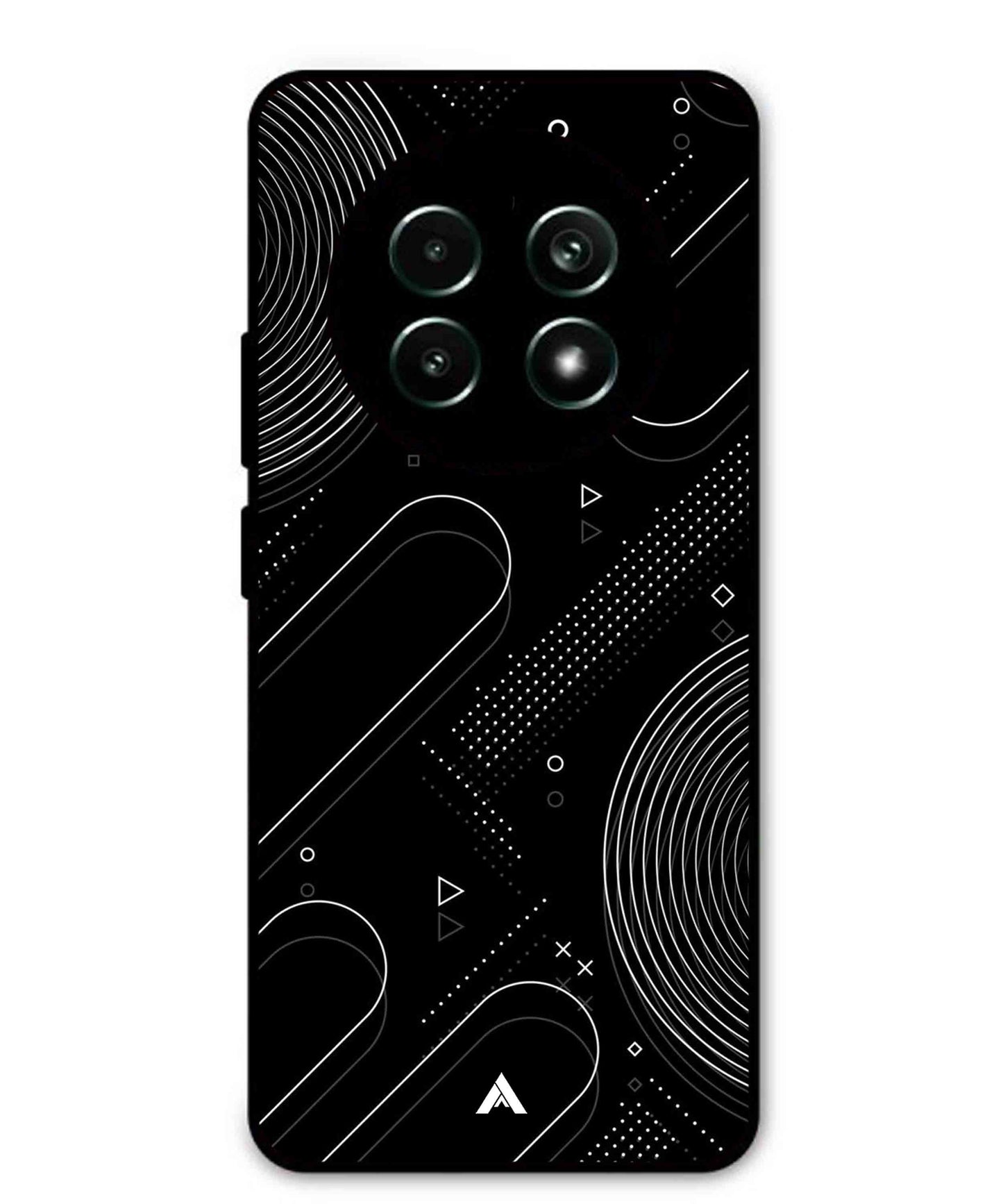 Stripe Pattern 17 Metal Back Cover Phone Case for Realme 13 Pro Plus