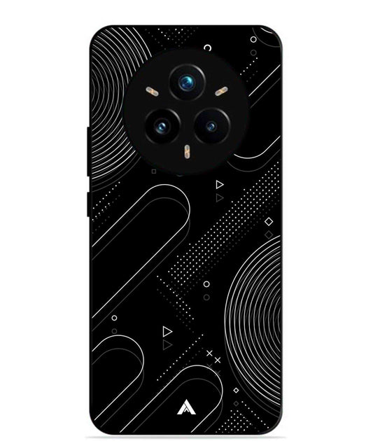 Stripe Pattern 17 Metal Back Cover Phone Case for Realme 14 Pro