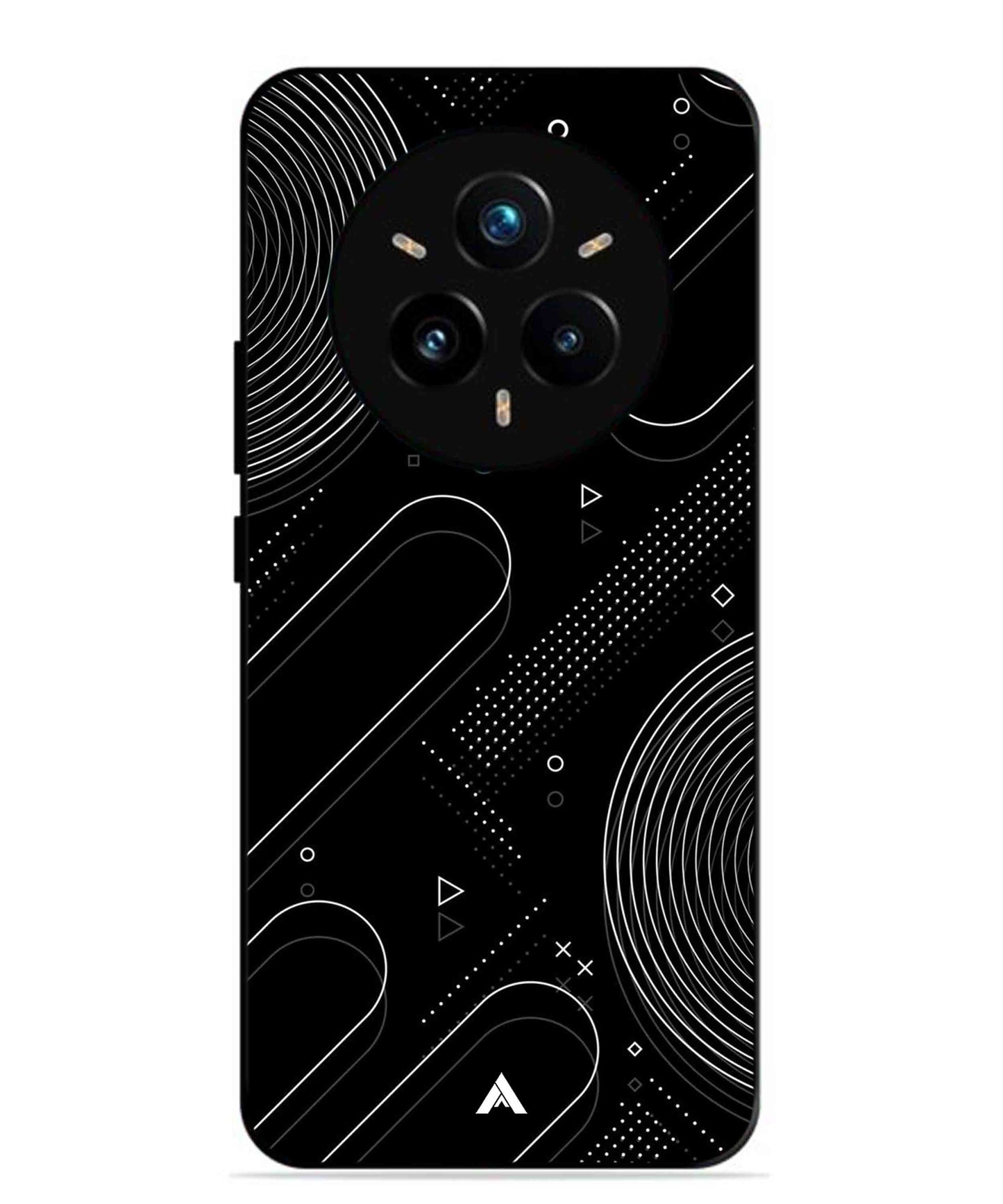 Stripe Pattern 17 Metal Back Cover Phone Case for Realme 14 Pro Plus