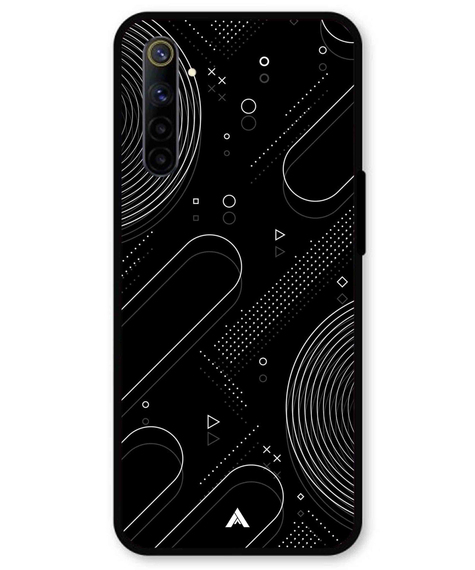 Stripe Pattern 17 Metal Back Cover Phone Case for Realme 6i
