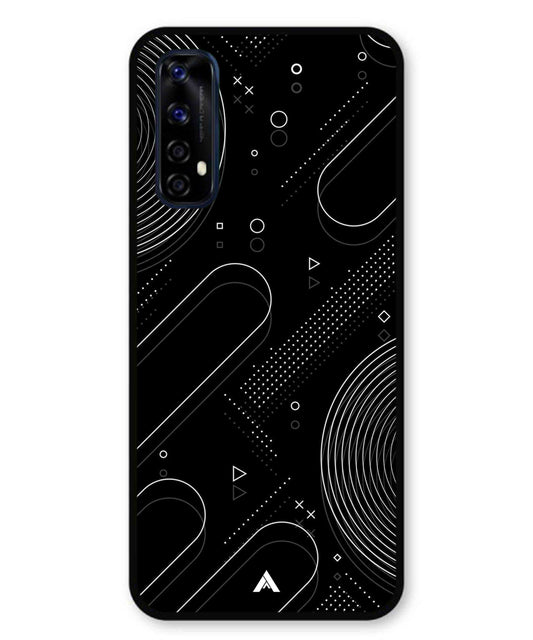 Stripe Pattern 17 Metal Back Cover Phone Case for Realme 7