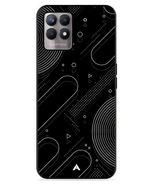 Stripe Pattern 17 Metal Back Cover Phone Case for Realme 8 4G
