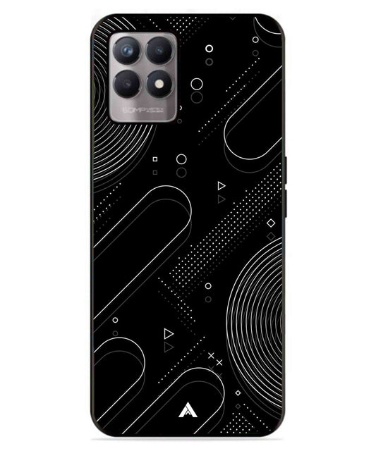 Stripe Pattern 17 Metal Back Cover Phone Case for Realme 8 Pro