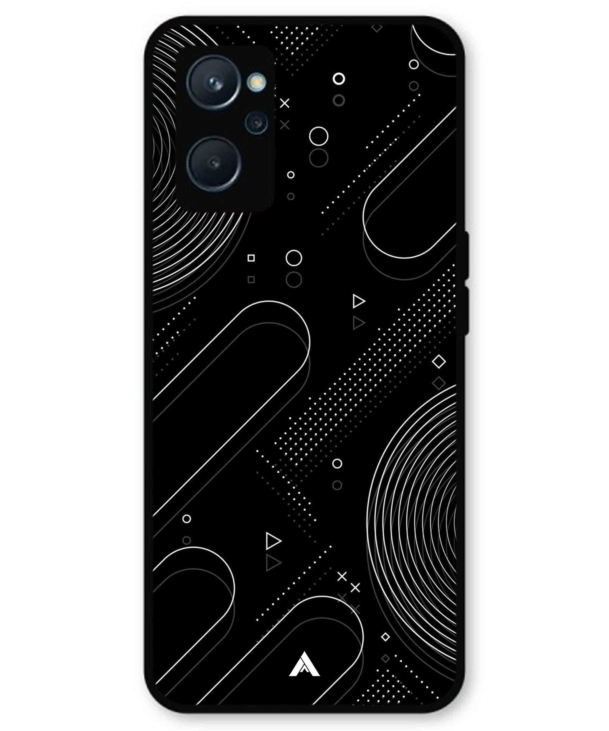 Stripe Pattern 17 Metal Back Cover Phone Case for Realme 9i