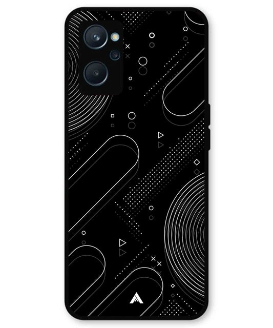 Stripe Pattern 17 Metal Back Cover Phone Case for Realme 9i