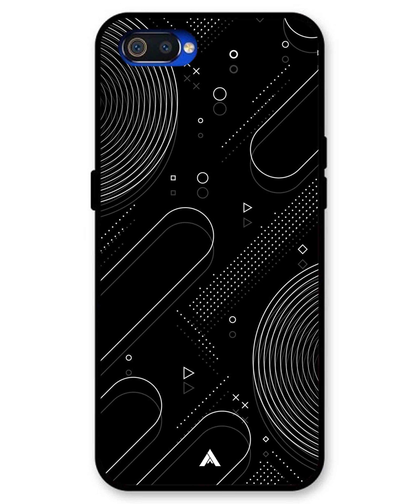 Stripe Pattern 17 Metal Back Cover Phone Case for Realme C2