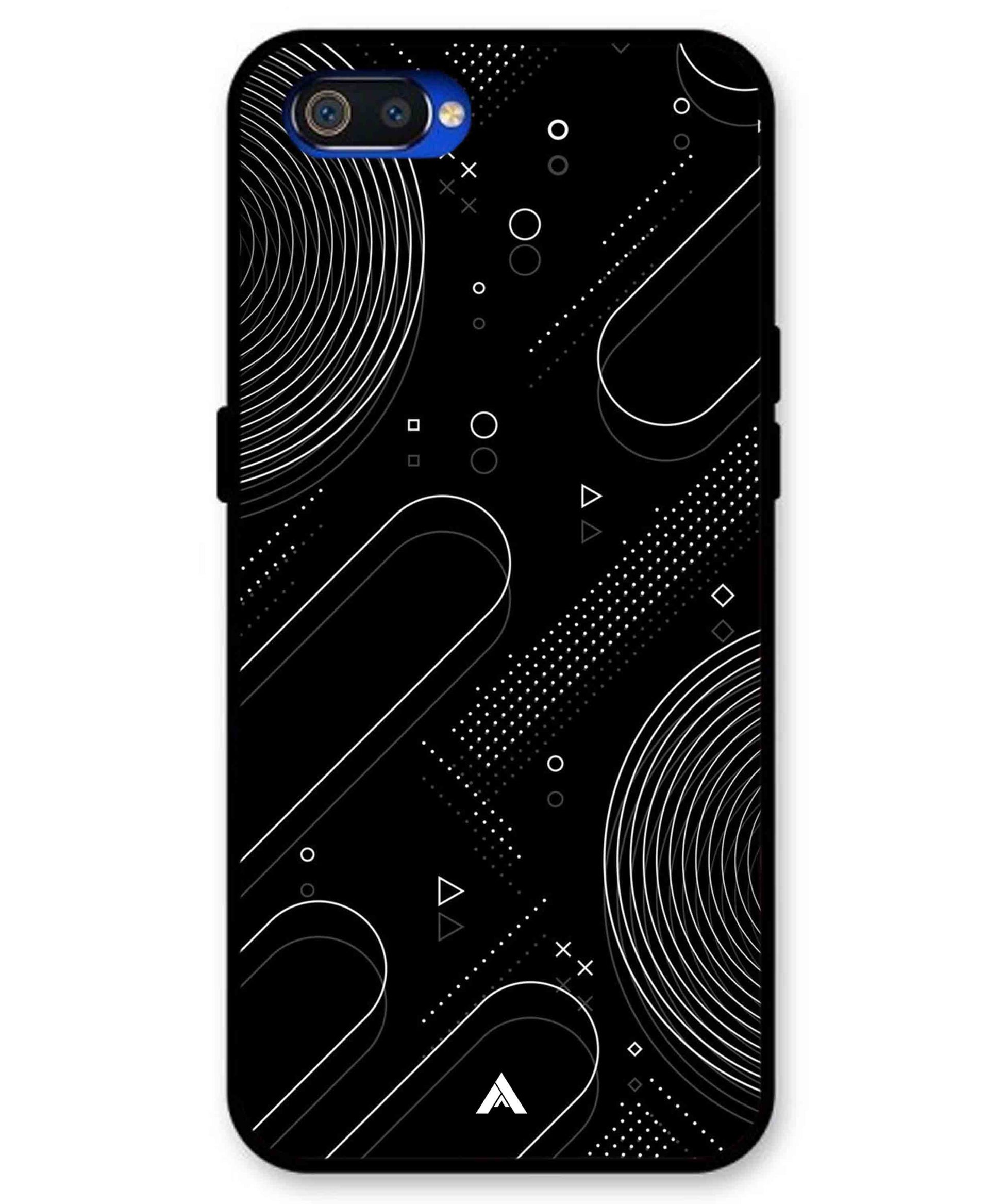 Stripe Pattern 17 Metal Back Cover Phone Case for Realme C2