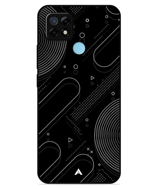 Stripe Pattern 17 Metal Back Cover Phone Case for Realme C21