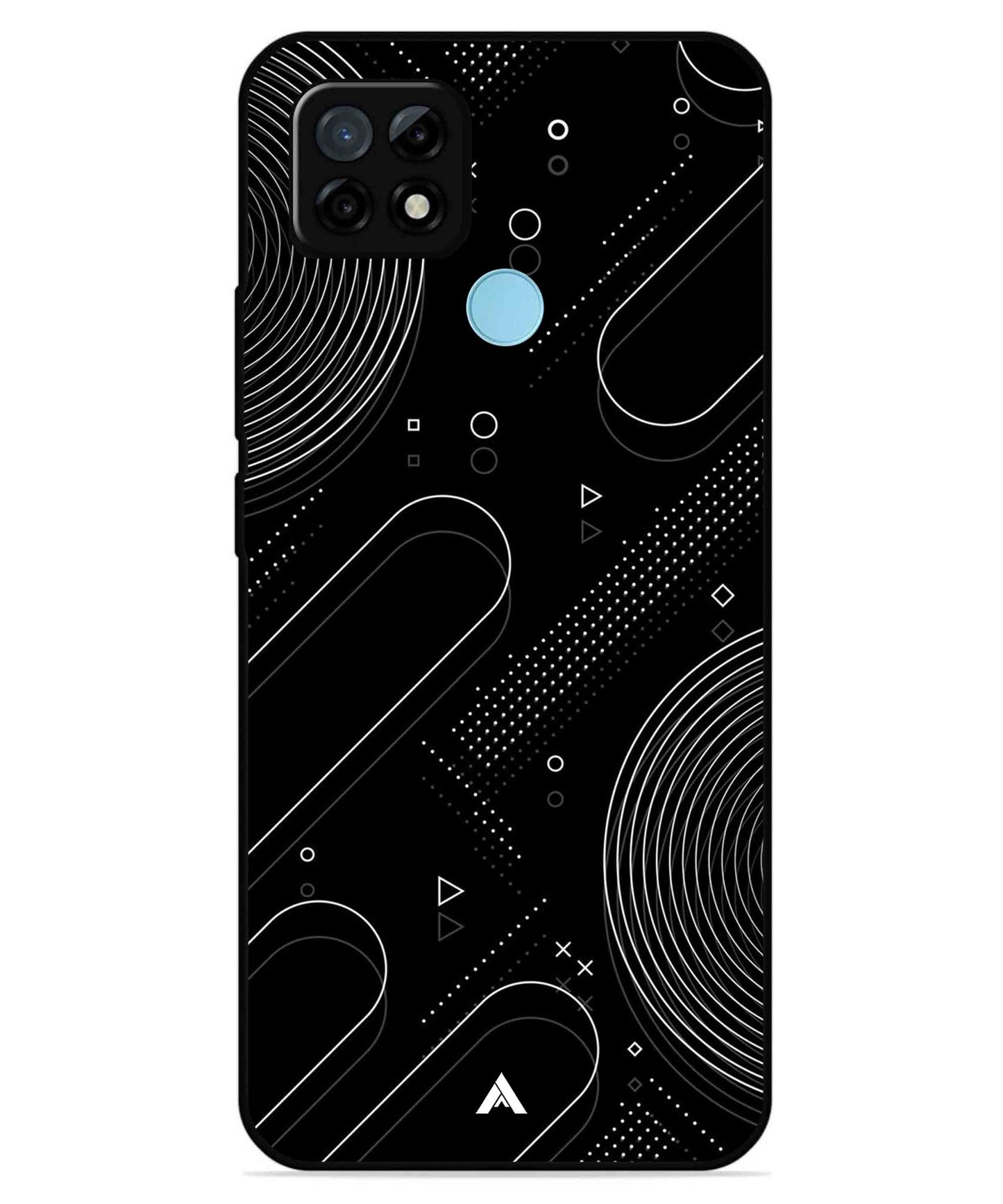 Stripe Pattern 17 Metal Back Cover Phone Case for Realme C21Y