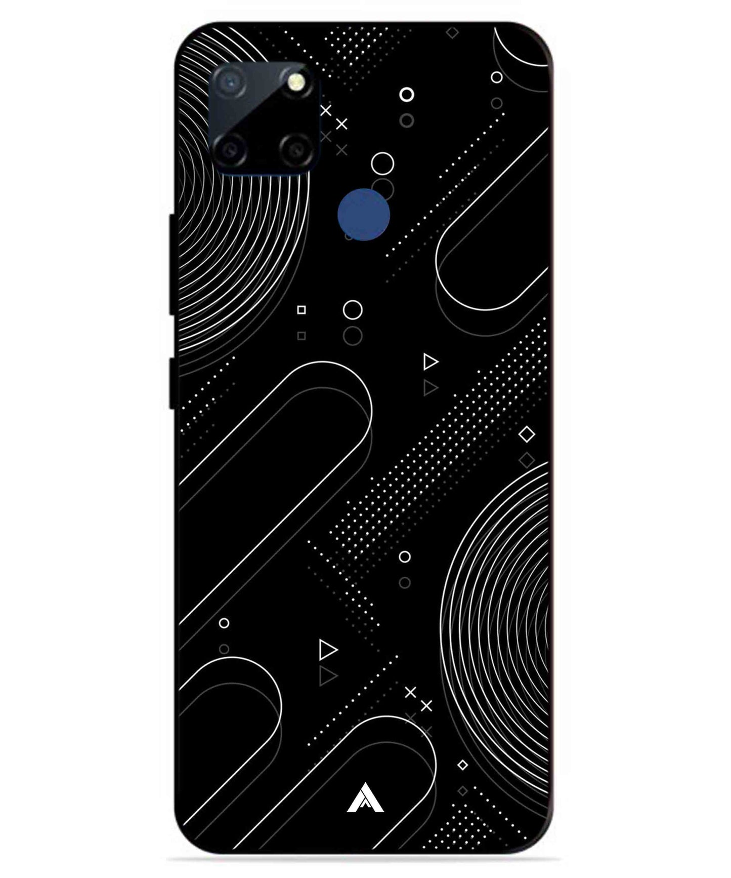 Stripe Pattern 17 Metal Back Cover Phone Case for Realme C23