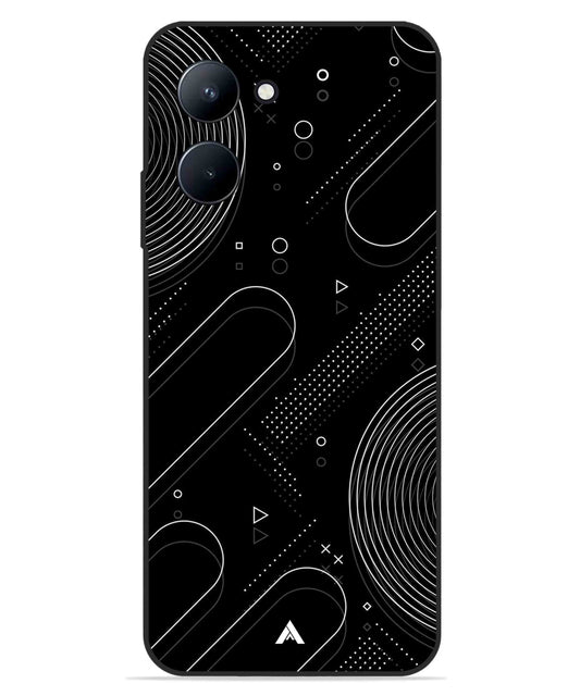 Stripe Pattern 17 Metal Back Cover Phone Case for Realme C33